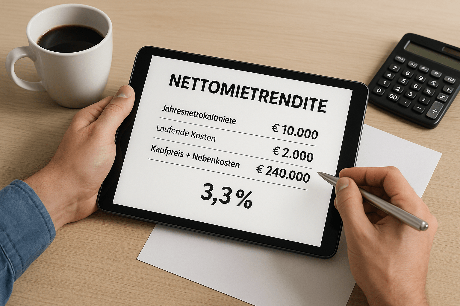 Nettomietrendite berechnen beim Wohnung kaufen – realistische Kalkulation für Investoren