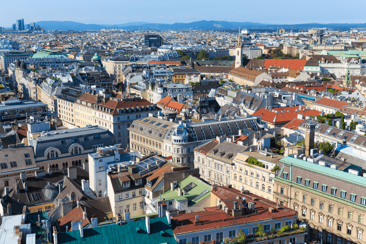 Immobilien Wien 2025 – Blick auf die Innenstadt